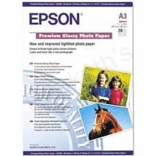 DIN A-3 EPSON PAPER GLOSSY PHOTO -PAQUET 20- S041315