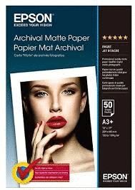 PAPER EPSON ARCHIVAL MATTE PAPER A3+ -50 FULLS- S041340