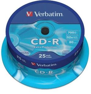 CD-R VERBATIM IMPRIMIBLE -BOBINA DE 25- 43439