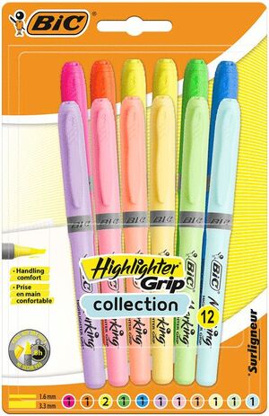 RETOLADOR BIC FLUO MARKING COLLECTION -PACK 12- 992093
