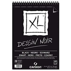 BLOC CANSON XL DESSIN NOIR A-4 400039086