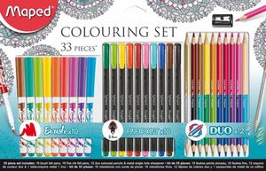 COLOURING SET MAPED 33 PECES 897417