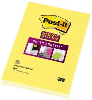 POST-IT SUPER STICKY NOTES 102X152 RATLLAT  690.S