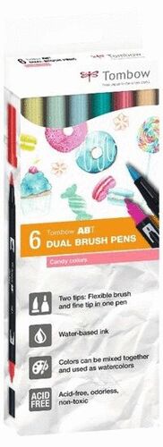 RETOLADOR TOMBOW ABT -PACK 6 CANDY- ABT.6C.4