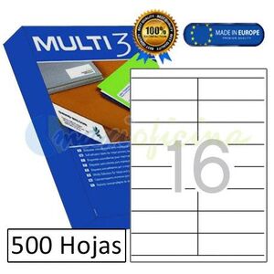 ETIQUETA A-4 MULTI 3 105X35 -C. 500 FULLS- 10523
