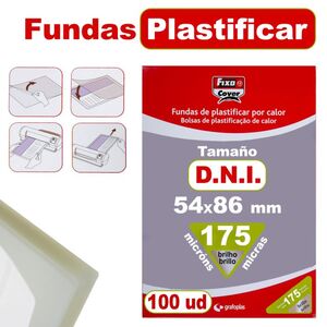 FUNDA PLASTIFICAR FIXO 54X86 175 M. -C.100- 01022100