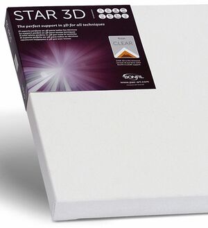 BASTIDOR TELA STAR 3D 8 FIGURA 46X38 4 CMS. 4.8F.S
