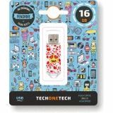 MEMORIA TECH1TECH USB 16 GB EMOJI HEART-EYES TEC4502.16