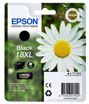 CARTUTX EPSON 18XL NEGRE T1811 470 PAGS.