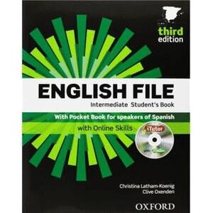 ENGLISH FILE 3RD EDITION INTERMEDIATE. STUDENT'S BOOK, ITUTOR AND POCKET BOOK PA