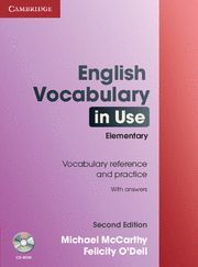 ENGLISH VOCABULARY IN USE ELEMENTARY WITH ANSWERS AND CD-ROM 2ND EDITION