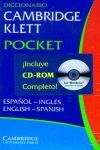 DICCIONARIO CAMBRIDGE KLETT POCKET ESPAÑOL INGLES INGLES ESPAÑOL
