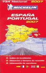 ESPAÑA PORTUGAL MAPA 734 2007