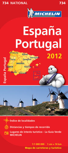 MAPA ESPANYA PORTUGAL 2012