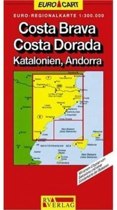 CATALUÑA, BALEARES, ANDORRA.EURO-MAPA REGIONAL 1:300.000