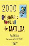 CALENDARIO FAMILIAR DE MATILDA 2000