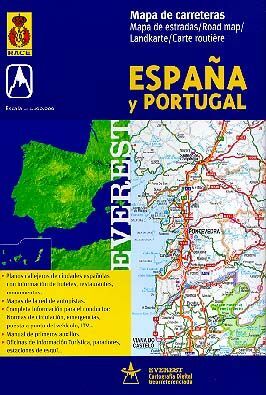 MAPA CARRETERAS ESPAÑA Y PORTUGAL