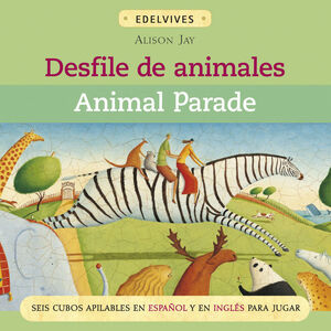 DESFILE DE ANIMALES -CUBOS EN INGLES Y ESPAÑOL-