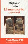 MANUSCRITO CARMESI  -PREMI PLANETA 90-