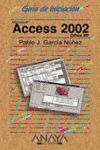ACCESS 2002 OFFICE XP GUIA INICIACION