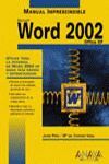 WORD 2002 OFFICE XP MANUAL IMPRESCINDIBLE