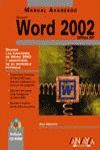 WORD 2002 OFFICE XP MANUAL AVANZADO