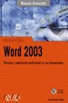 WORD 2003 MANUAL AVANZADO