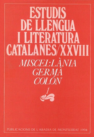 ESTUDIS DE LLENGUA I LITERATURA CATALANE