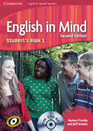 ENGLISH IN MIND FOR SPANISH SPEAKERS LEVEL 1 STUDENT'S BOOK WITH DVD-ROM 2ND EDI