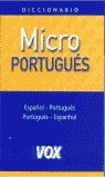 DICCIONARIO MICRO PORTUGES-ESPAÑOL ESPAÑOL-PORTUGUES