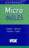 DICCIONARIO MICRO INGLES-ESPAÑOL ESPAÑOL-INGLES