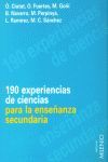 190 EXPERIENCIES DE CIENCIAS PARA LA ENSEÑANZA SECUNDARIA