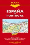 MAPA DE CARRETERAS DE ESPAÑA Y PORTUGAL 1:800.000