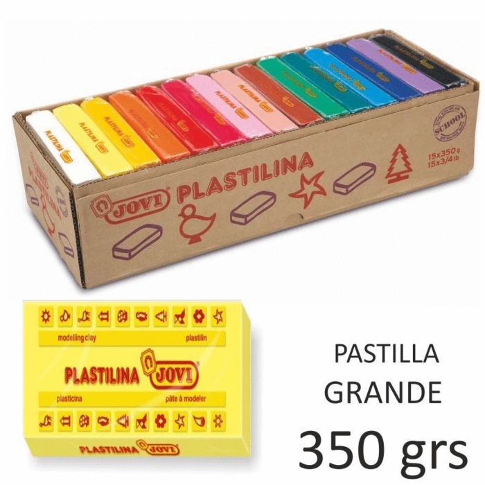 PLASTILINA JOVI GRAN 350 GRS. 3835. Plastilinas y pastas blandas. Papereria  Llibreria Núria